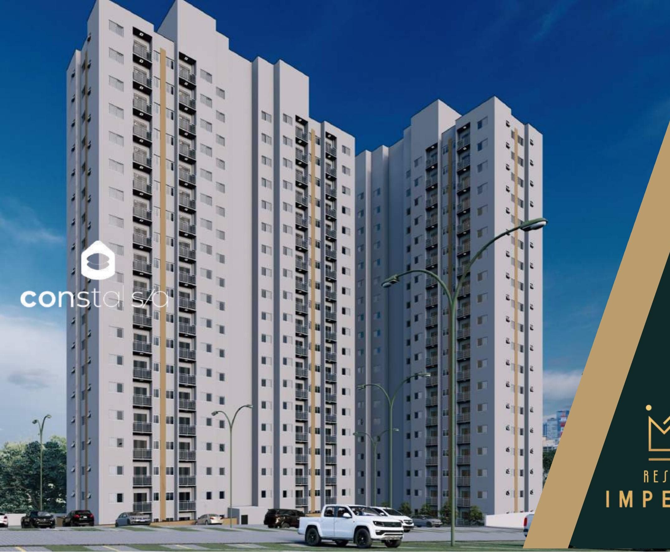 Fachada do Residencial Imperatriz - apartamentos 2 dormitórios na Zona Norte de Sorocaba